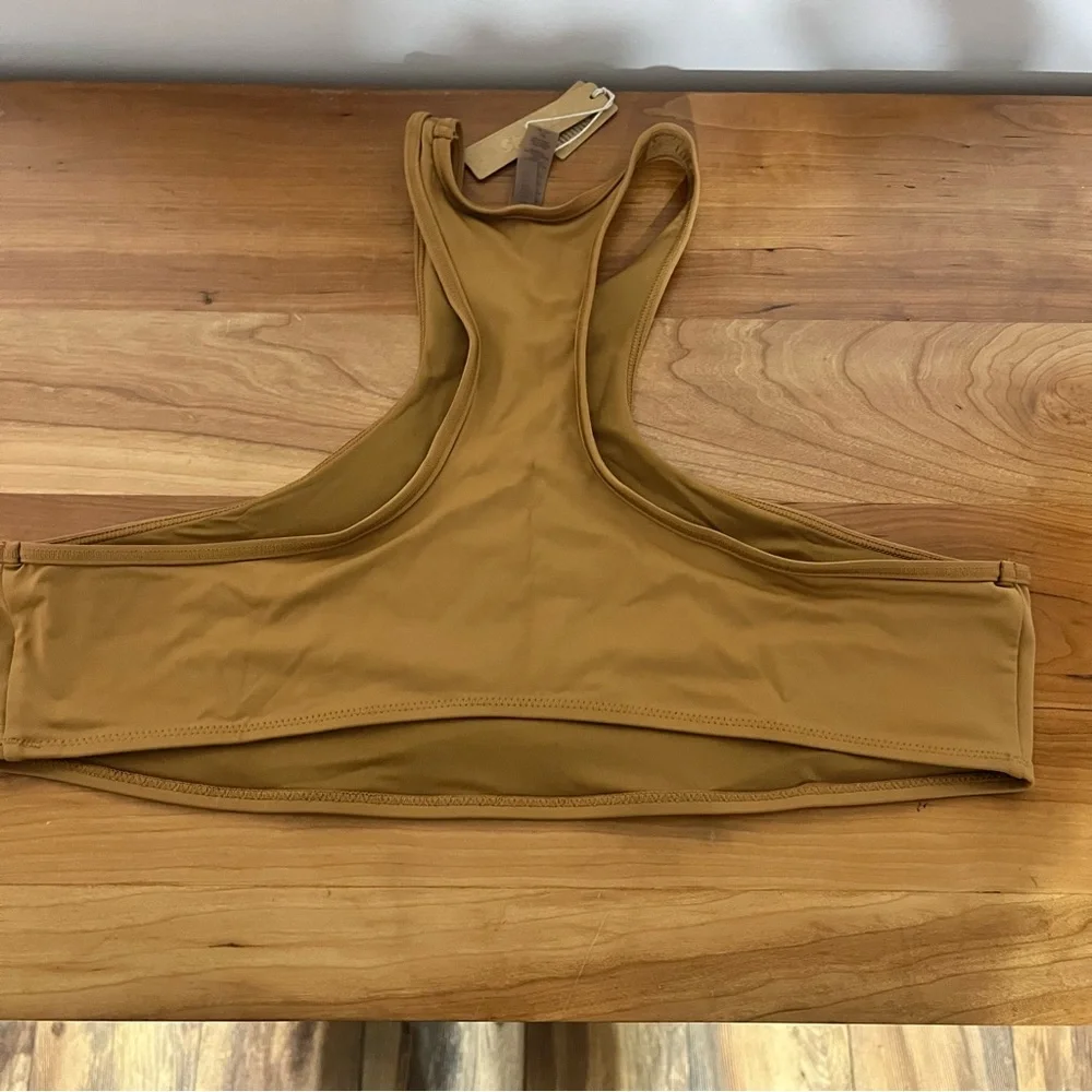 Skims High Neck Racerback Almond Recycled‎ Swim Top BT-HNK-2786 Womens 3XL NEW